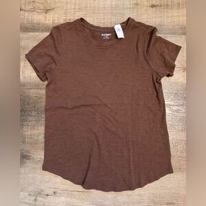 Old Navy Women's Chocolate Brown Short Sleeve Tee